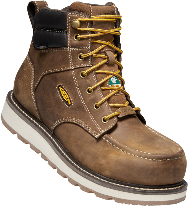 KEEN Cincinnati 6" Work Boot With Left & Right Asymmetrical Safety Toe