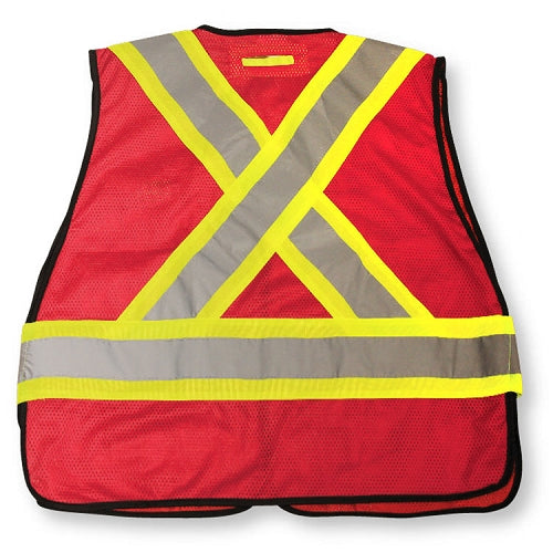 BIG K Mesh Tear Away Hi Viz Safety Vest
