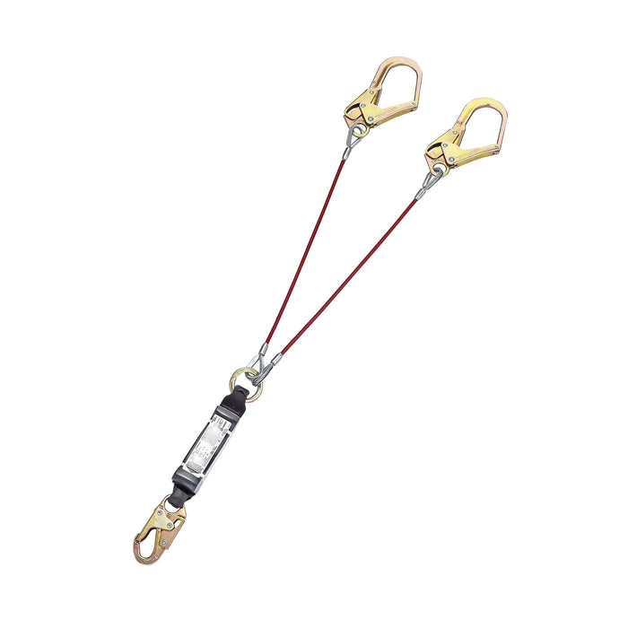 PIP FP766144/6 Twin Cable Shock Absorbing Lanyard w/Rebar Hooks — Ono Work  & Safety