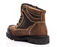 ROYER 8" Composite Toe Brown Leather Work Boots In Rubber Toecap Protection