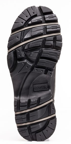 ROYER 8" Black Leather Work Boot For Men, Waterproof Full-Grain Leather
