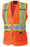 Full Front Zipper Women's Safety Vest With Radiophone Strap