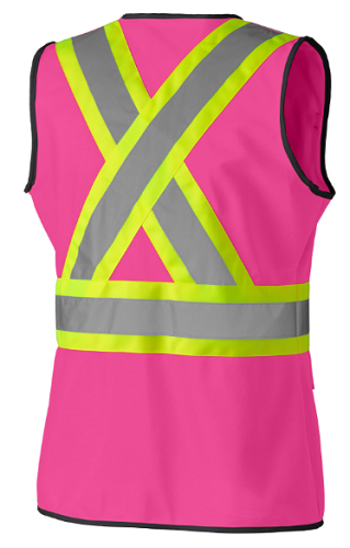 Pioneer Hi-Viz Women's Safety Vest In Tricot Polyester Interlock