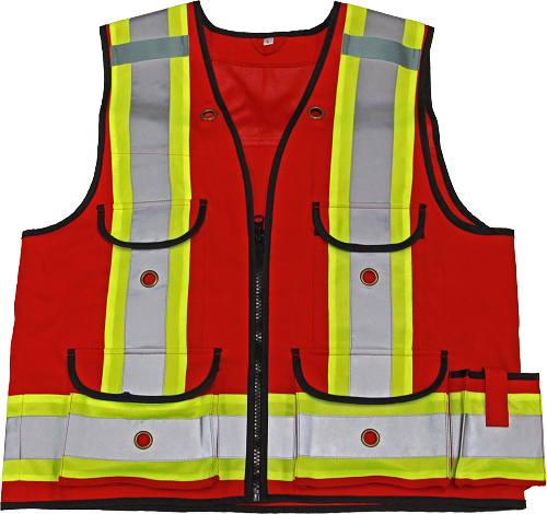 VIKING All-Trades 1000D Red Surveyor Safety Vest
