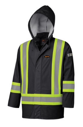 PIONEER FR Waterproof Safety Jacket PU Stretch Ono Work Safety