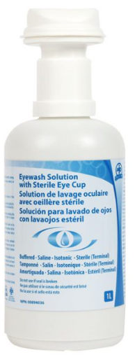 Eyewash Solution with Sterile Eye Cup