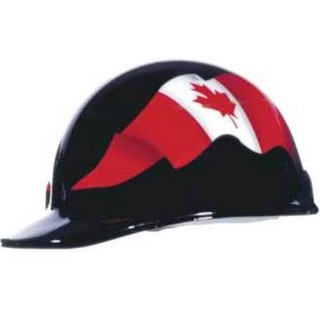 FIBRE-METAL Roughneck Graphic Hard Hat (Canadian Flag)