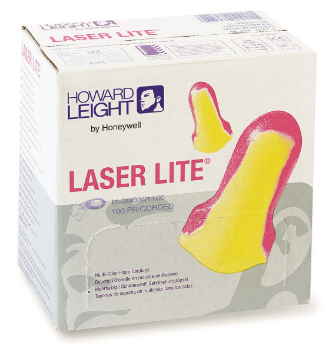 HOWARD LEIGHT Laser Lite Disposable Ear Plugs (w/cord)