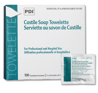 PDI Castile Soap Cleansing Towelettes