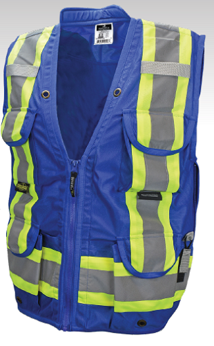 RADIAN RADWEAR HI VIZ Surveyor Vest (Black & Blue)