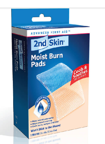 Skin Moist Burn Pads For 1st or 2nd Degree Burns, Cuts, or Bites